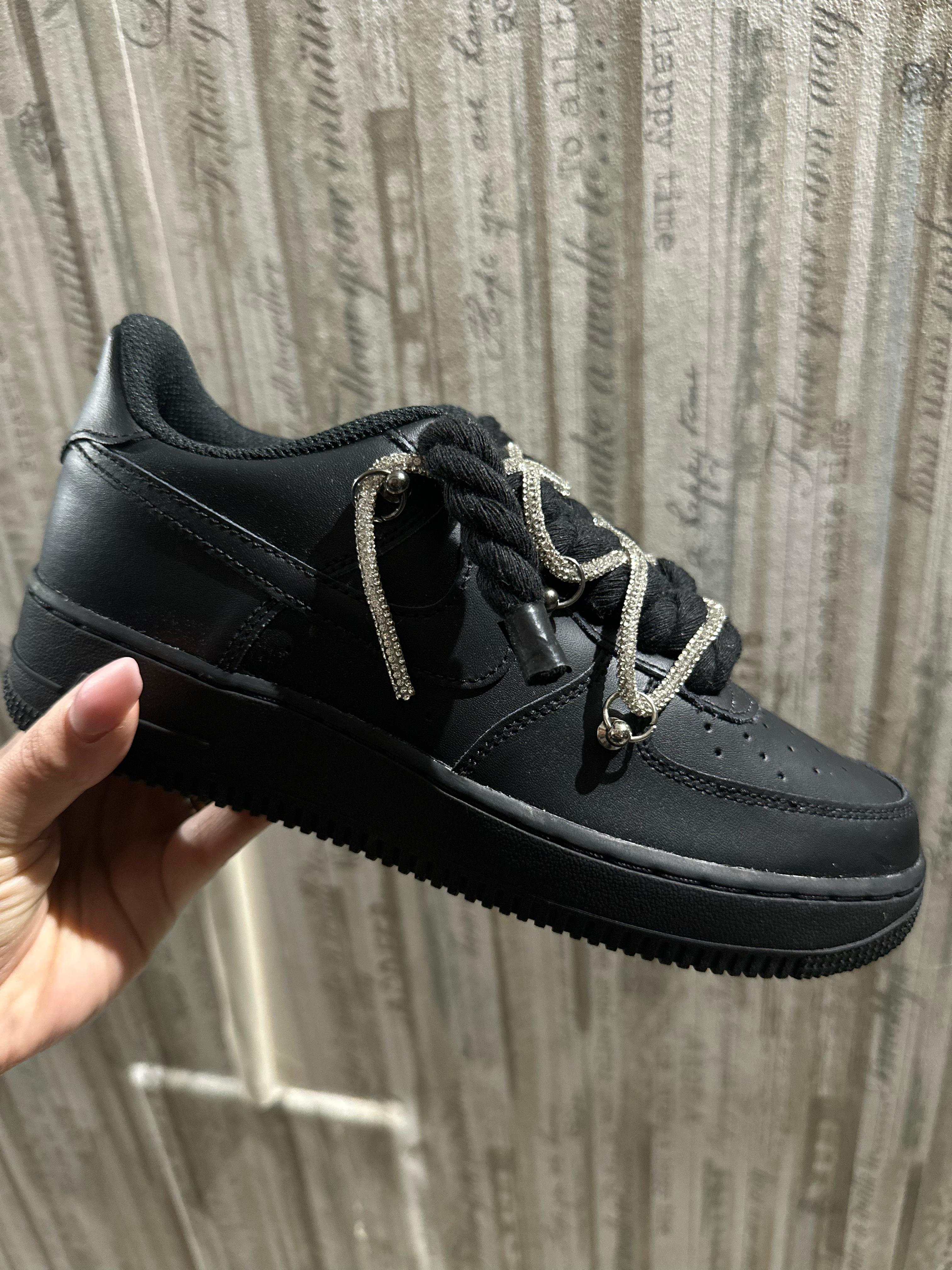 NIKE AIR FORCE 1 Custom xOffwhite Nera