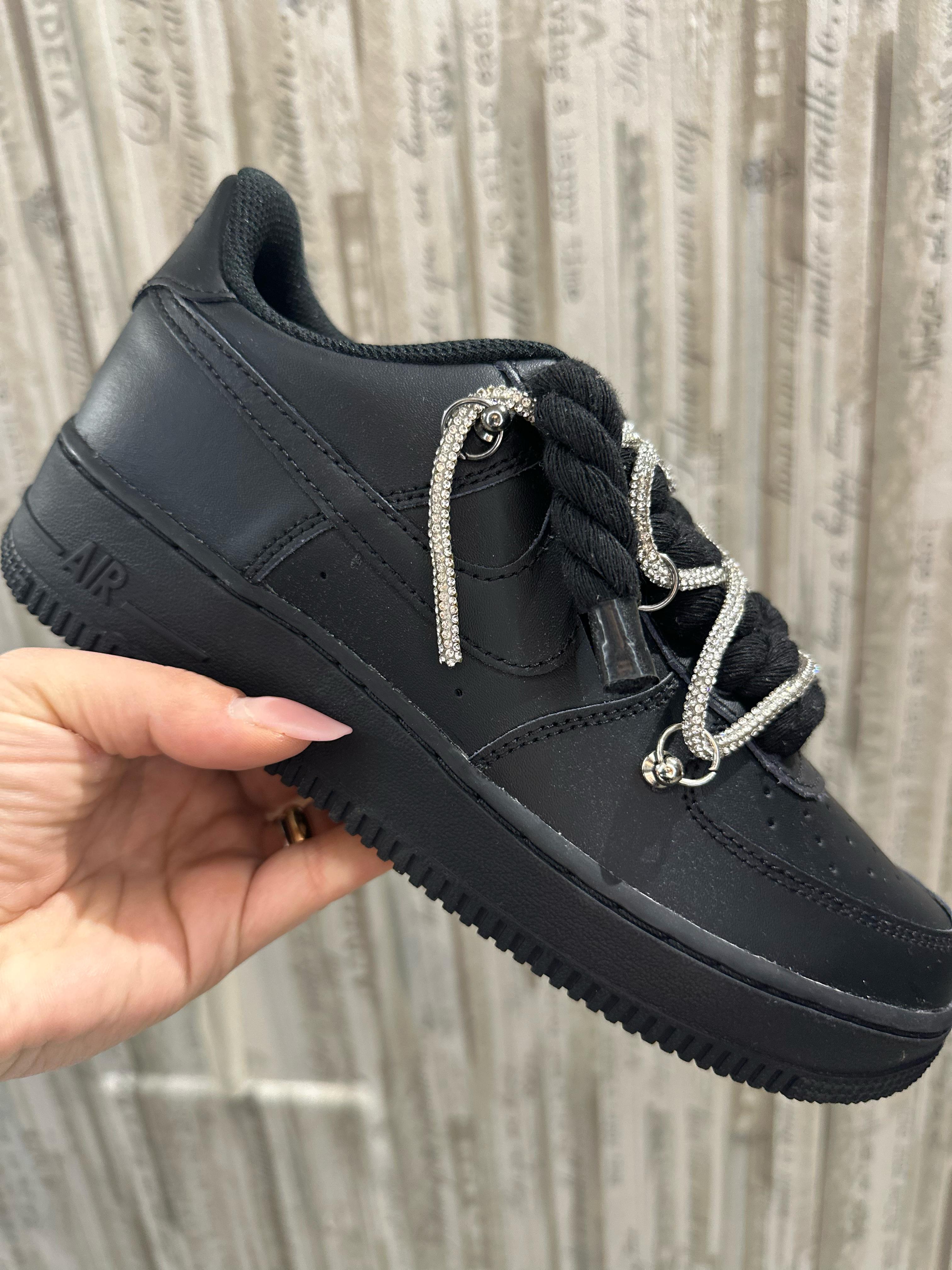 NIKE AIR FORCE 1 Custom xOffwhite Nera