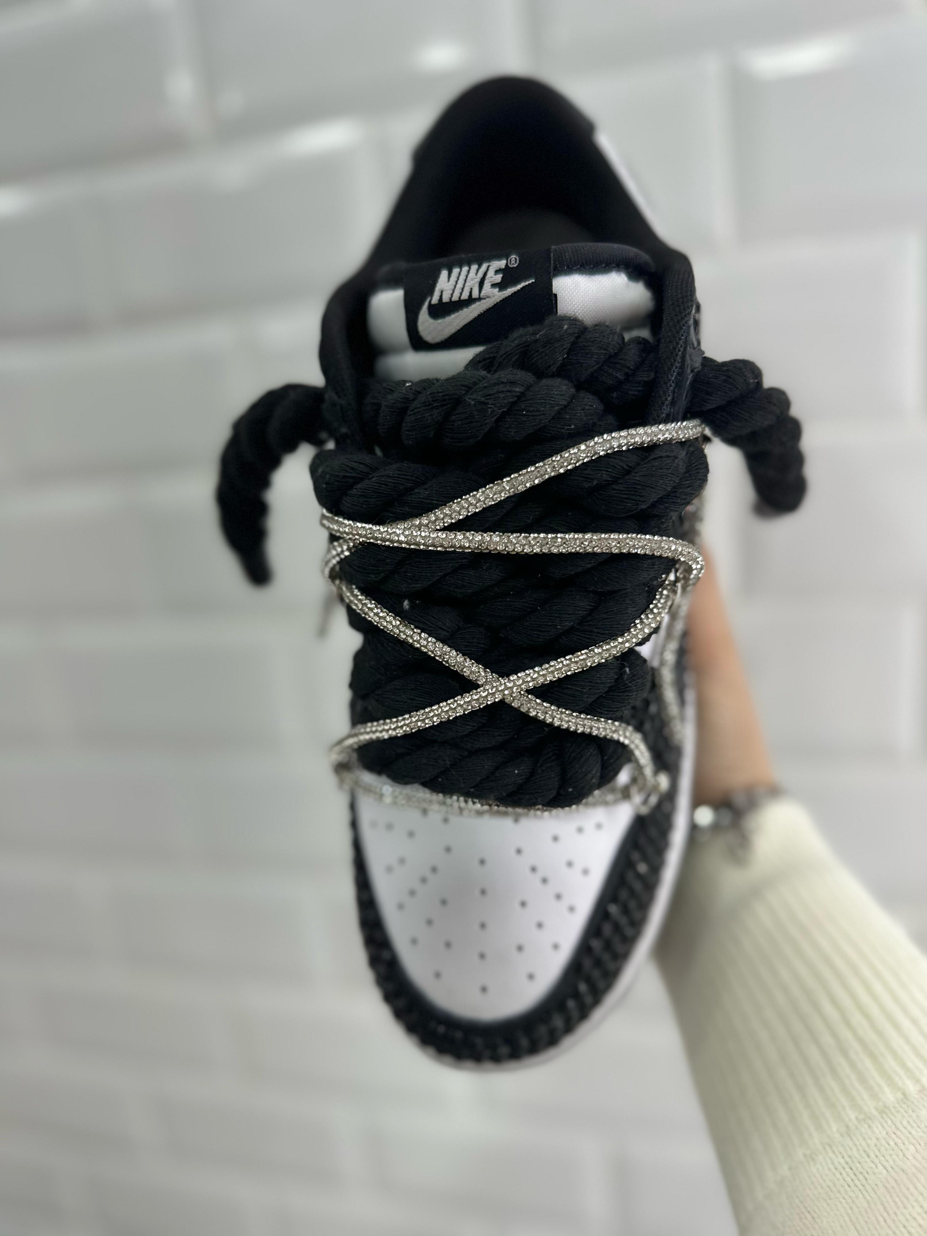 Nike Dunk Panda Custom Diamond